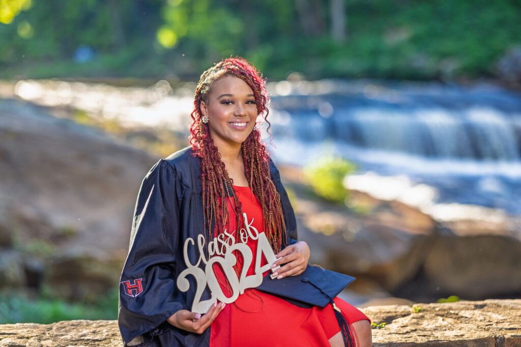 Senior Girl Graduate Portrait downtown Greenville